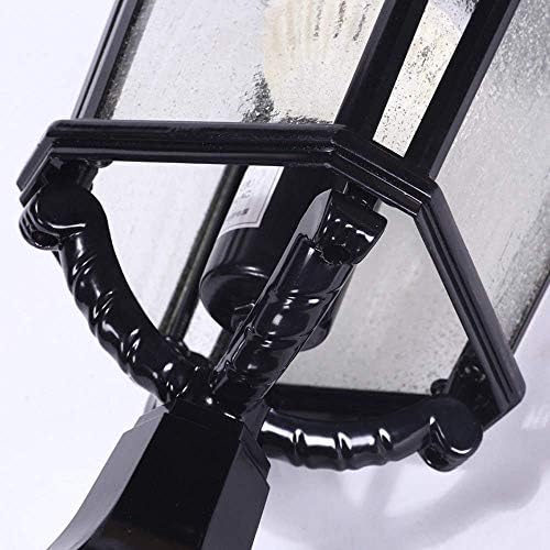 פייטה E27 חיצונית רטרו מנורה אלומיניום עמוד עמוד עמוד, אור, אורופה מודרנית גן שחור נוף רחוב, מרפסת קישוטי