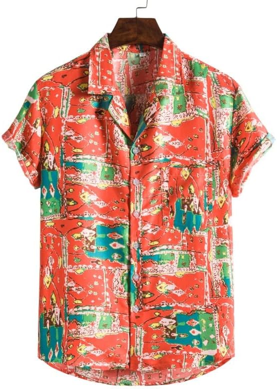 Wpyyi Hawaiian Shirt Shirts Short Shirts