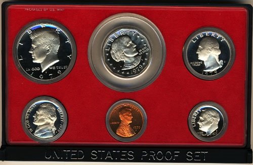 1979 S הוכחה לבוש 5 מטבעות בהוכחת אריזה ממשלתית מקורית