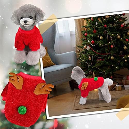 משובץ כלב שמלת לרתום חתול בגדי חג המולד לחיות מחמד כלב עם שלך חם לחגוג חג המולד צמר לחיות מחמד