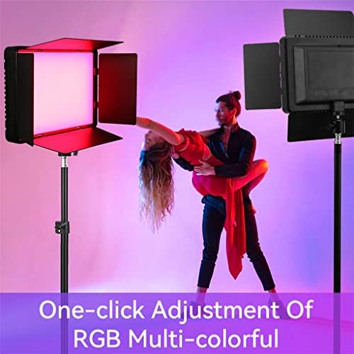 MXiaoxia RGB LED וידאו צילום אור 0-360 ° צבע מלא מלא מלא תאורה לוח CRI95+ 3000-6500K לצילום סטרימינג בשידור חי