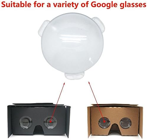 סט עדשות BICONVEX, עדשת זכוכית פופ-טק דו-קונבקס בקוטר 34 ממ 45 ממ עדשה אורך מוקד לעדשות קרטון DIY Google