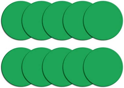 גיליון אקרילי של Yuesfz Perspex צורה עגולה צבע אטום, יכול לשמש לקישוט DIY, 10 יחידות גיליון אקרילי