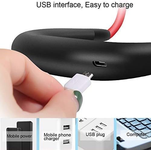 LXQGR נייד מאוורר כף יד USB מאוורר נייד צוואר ללא ידיים תליית USB טעינה קטנה של מאוורר ספורט נייד