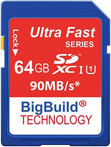 טכנולוגיית בנייה גדולה 64 ג ' יגה-בייט כרטיס זיכרון מהיר במיוחד של 90 מגהבייט/שניות למצלמה של ניקון ד3200