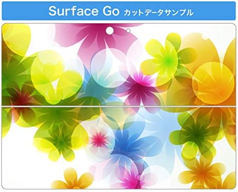כיסוי מדבקות Igsticker עבור Microsoft Surface Go/Go 2 אולטרה דק מגן מדבקת גוף עורות 002082 קמח פרחים צבעוני
