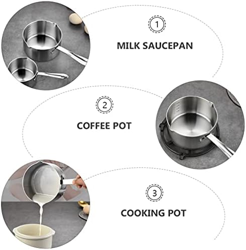 המוטון 300 מ ל נירוסטה חלב סיר חלד קפה סיר חלב סיר אטריות קערת שאינו מקל מיני סיר חמאה חם עם