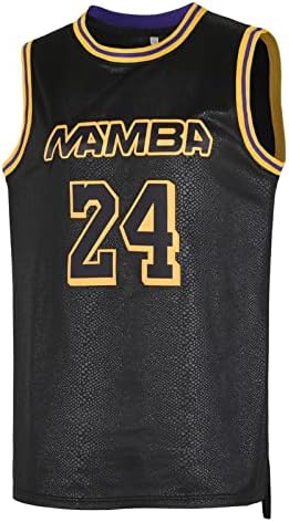 TDSEOGHC כדורסל הנוער ג'רסי 24 8 חולצת כדורסל חולצת ספורט ילדים שחור/צהוב