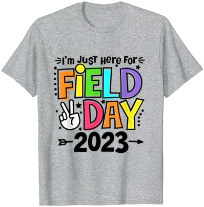 רק כאן עבור שדה יום 2023 שלום סימן מורה סטודנטים חולצה