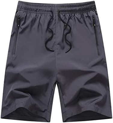 XiaoLongren בנים חיצוניים מפעילים מכנסיים קצרים מהירים של מכנסי כושר קלים יבש עם כיסי רוכסן