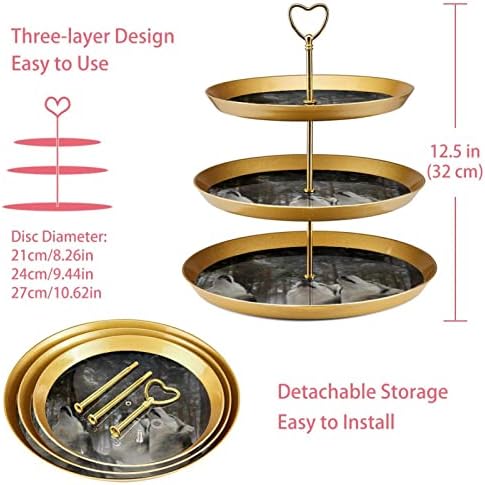 עמדת קאפקייקס בת 3 שכבות זאב בשרת המסיבות של ערפל המסיבות המסיבות תצוגה עמדת צלחת קינוח פרי לקישוט