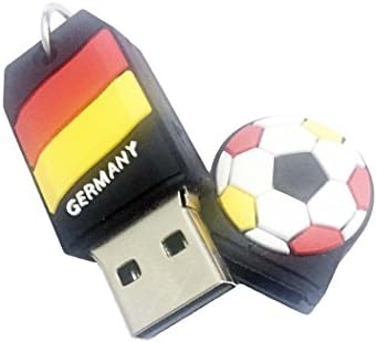 Mixse Cartoon USB 2.0 זיכרון מקל זיכרון כונן עט כונן אגודל כונן כדורגל כדורגל גרמניה דגל 8G