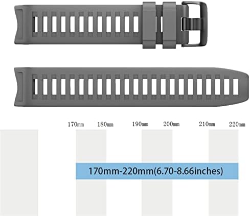 שחרור מהיר של Murve Silicone Silicone Watchband לרצועת החלפת אינסטינקט Garmin
