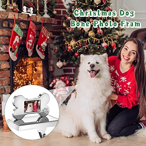 ווים עצם של כלב חג המולד קולבי מסגרת צילום אחים מחזיקי גרב מתכת וו קישוט קישוט לעיצוב חג