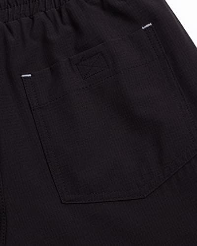 מכנסיים קצרים פעילים של אדי באואר - מכנסיים קצרים אתלטי יבש מהיר - מכנסי ביצועים רשת היברידיים לבנים