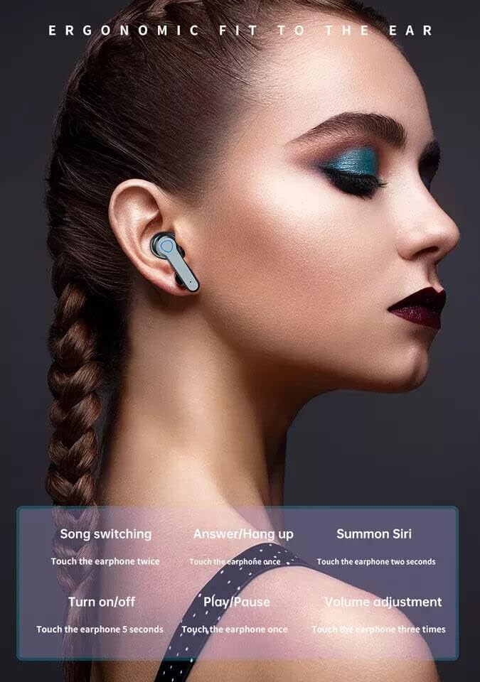 עבור סמסונג גלקסי S9 אוזניות אלחוטיות אמיתיות של Bluetooth 5.1 אוזניות מגע בקרת מגע עם מארז טעינה