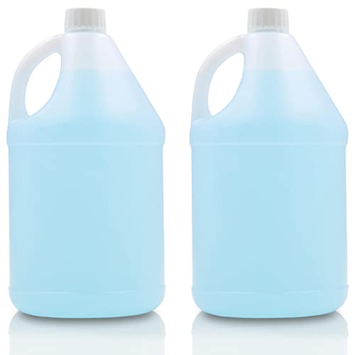 Wuwoot 2 חבילה 1 גלון HDPE כדורי פלסטיק, כד בקבוק ריק עם מכסים אטומים לאוויר אטומים לשימוש ביתי ומסחרי,
