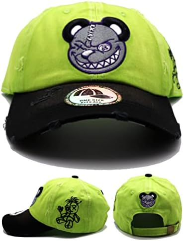 Stitch Headz המנהיג החדש וודו סמרטוט ראש בובת סיד סיד ירוק עידן שחור סטרפבק אבא כובע כובע