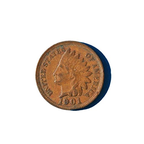 1901 ארצות הברית של אמריקה 1 סנט ראש ההודי בחירת מטבע פרטים משובחים מאוד