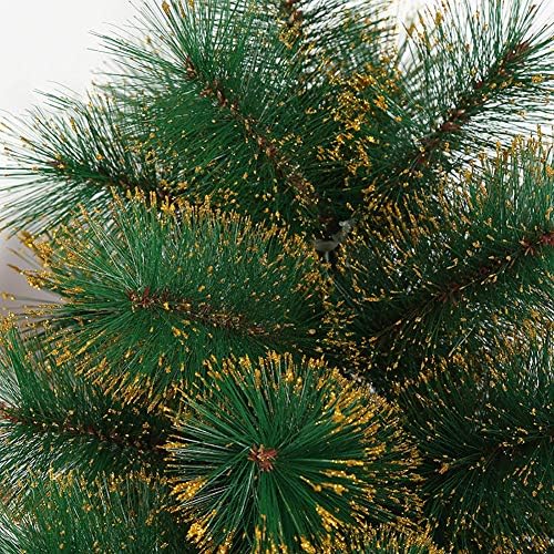 DLPY PVC עץ אורן לחג המולד אשוחית צירים צירים מראש מעמד עץ חג המולד לחג מקורה -6ft