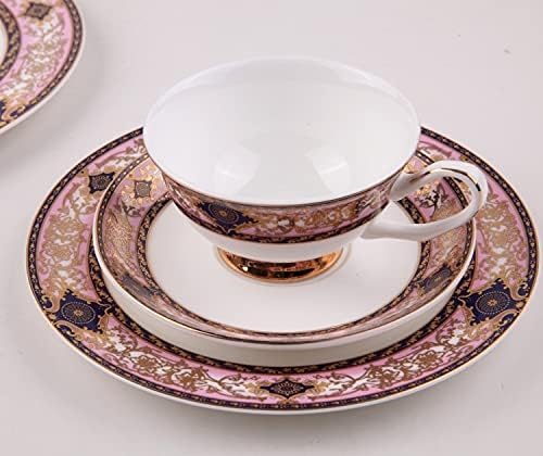 צלחת ארוחת ערב של Ganfanren סט עצם סין שולחן שולחן קפה קפה כוס מטבח מגש קינוח