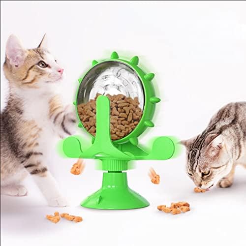 צעצועי חתול פטיפון של Lackymeet, צעצועי כדור האביב האינטראקטיביים של פטיפון, רודף אחר מקל חתלתול, צעצועי גלגלת