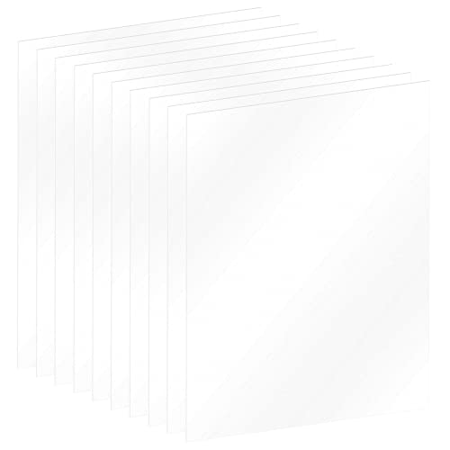 10 חבילה של 11x14 גיליון אקרילי שקוף/גיליון PETG בעובי 0.040; שימוש ליצירת פרויקטים, מסגרות תמונות,