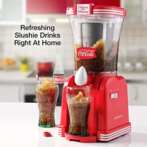 נוסטלגיה 650 קוקה קולה קוקה קולה 32-אונקיה רטרו רפש לשתות יצרנית סלאשי מכונת עבור בית, אדום