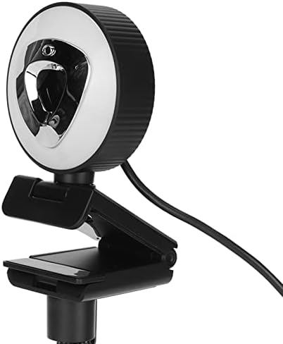 DPOFIRS 1080p HD מצלמת אינטרנט, מצלמת רשת עם מיקרופון לשיחות וידאו, ועידת, מצלמת מחשב המילוי אור 3 בהירות ברמה