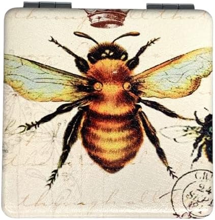 ערכי אמנויות קיסרי דבש דבש דבש דבורה דבורה קומפקטית מראה איפור ומגני