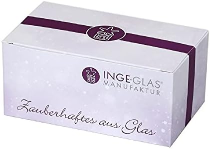 אינגה גלס סנט ניקולאוס 1-007-14 IGM קופסת מתנה לחג המולד של חג המולד מזכוכית גרמנית