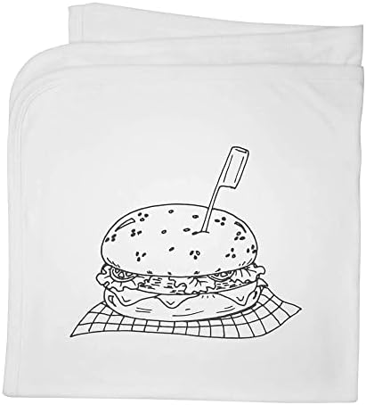 Azeeda 'Burger' שמיכה/צעיף כותנה