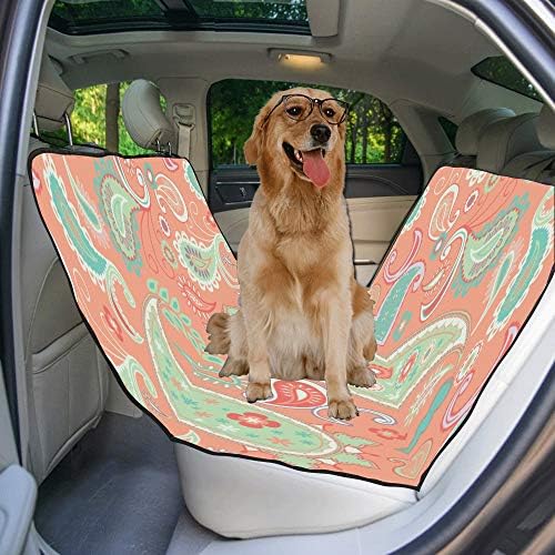 כיסוי מושב כלב עיצוב מותאם אישית פרחי סגנון רקע הדפסת כיסויי מושב לרכב לכלבים עמיד למים עמיד עמיד רך מושב