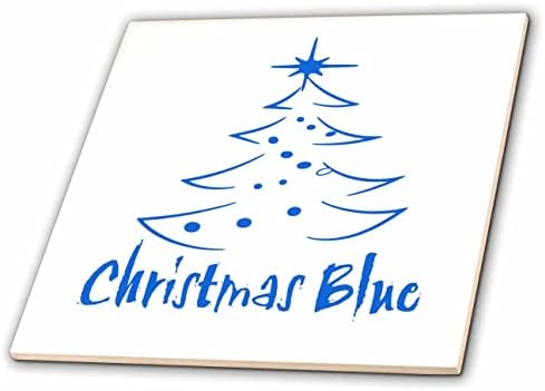 3 קצה ורד של עיצוב לילה-חג המולד-תמונה של מילים חג המולד כחול-אריחים