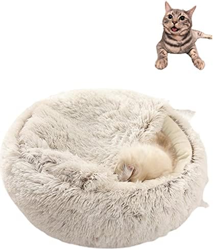 חורף 2 ב 1 מיטת חתול עגולה בסגנון 5 - מיטת כלב סופגנייה - בית מיטת כרית מחצלת לכלב אספקת חיות מחמד לכלב