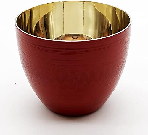 אומן מסורתי SCW-GK604 כוס לכה כפול זהב כפול מצופה זהב סרדין אדום