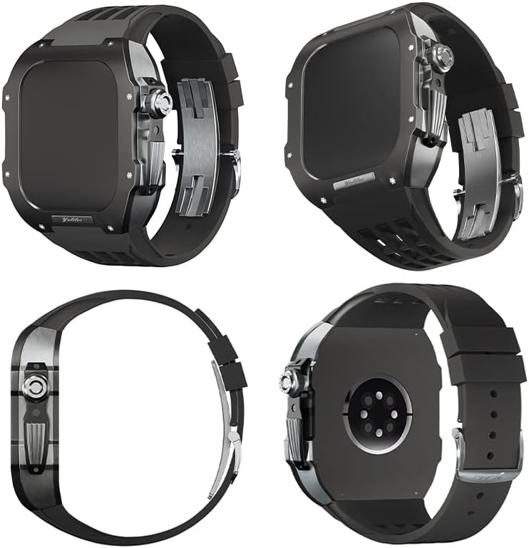 גומי גומי של גומי טיטניום טיטניום עבור Apple Watch 6/5/4/SE Apple Mod Mod Watch Accessory החלפת