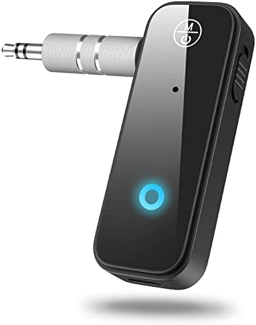 מקלט Keekit Bluetooth 5.0, מתאם Aux Bluetooth לרכב, סטריאו ביתי, חיי סוללה ארוכים, תומך בקריאות חופשיות