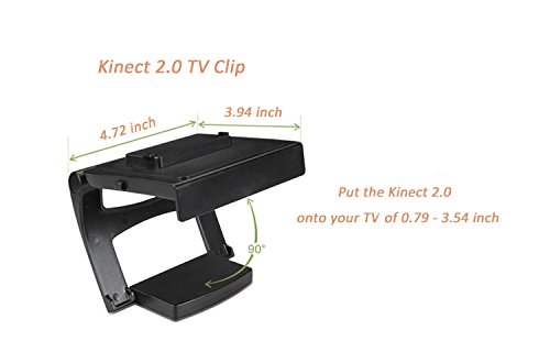 קינקט 2.0 חיישן טלוויזיה הר קליפ, רונפלורי מתכוונן טלוויזיה מחזיק מעמד עבור מיקרוסופט אקס בוקס אחד-שחור