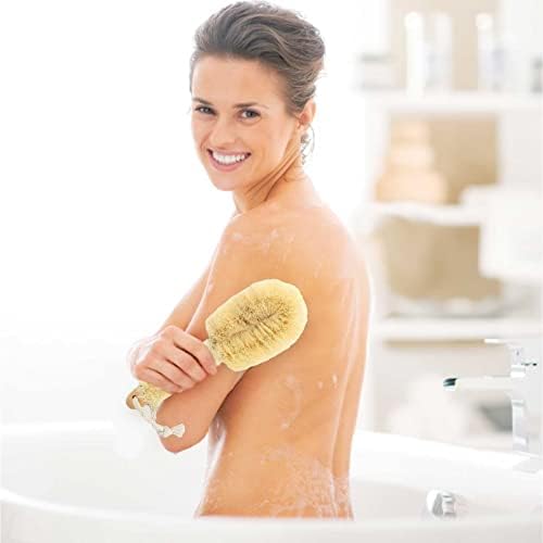 VEFSU SISAL מברשת גוף טיפוח גוף מקלחת צחצוח ללבוש כלי קרצוף אמבטיה נקייה הפחתת ידית מעץ שטיפת אמבטיה