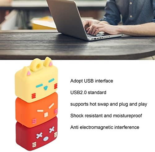 כונן פלאש USB Cartoon, USB2.0 כונן פלאש USB 2.0 תקע ממשק ומשחק מהירות גבוהה למחשב נייד