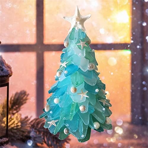 קישוטים לעץ חג המולד של QBomb, עץ חג המולד מיני מקסים, חלון מיני עץ חג המולד מתנות שולחן חג המולד