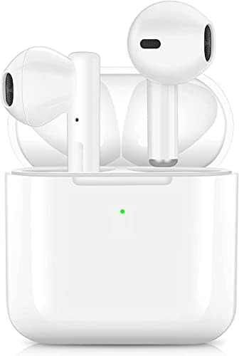 J No'el אוזניות אלחוטיות, Bluetooth אלחוטית 5.1 אוזניות אוזניות ביטול רעש מיקרופון מובנה באוזן עם מארז