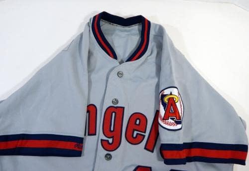 1991 מלאכים בקליפורניה מארק קלור 49 משחק הונפק ג'רזי גריי 44 DP14376 - משחק משומש גופיות MLB