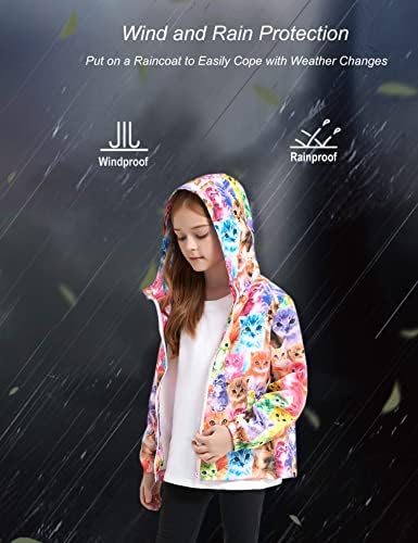 בנות מעילי גשם עמיד למים הסווטשרט ילדים מעילי גשם קל משקל מעילי