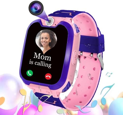 שעון חכם לילדים-עם נגן מוסיקה מצלמה 16 משחקי שיחות טלפון, צעצועים לפעוטות מתנות יום הולדת חינוכיות