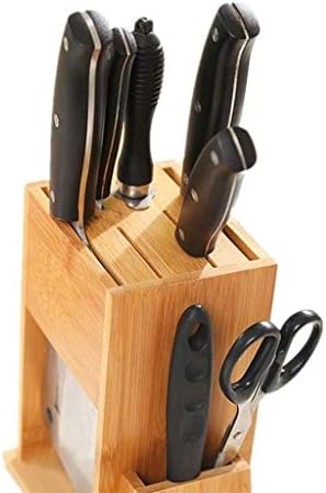 תכליתי אוניברסלי עץ סכין סטנד, נוח בטוח אחסון עבור סכין ביתי סכיני