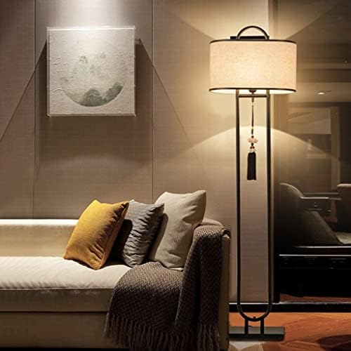 NPZHD סינית מנורת מיטה סינית סלון חדר שינה חדר שינה רטרו פנסי רצפה לימוד יצירתי קישוט מנורת רצפה