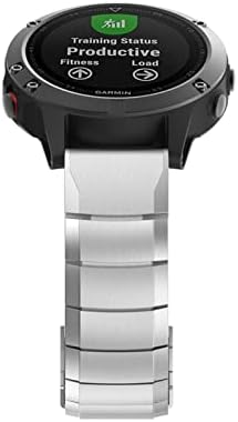 רצועת Wtukmo Watchband עבור Garmin Fenix ​​7 7x 7s 6 6x Pro 5 5xplus 3HR שחרור מהיר מהיר שעון נירוסטה EasyFit