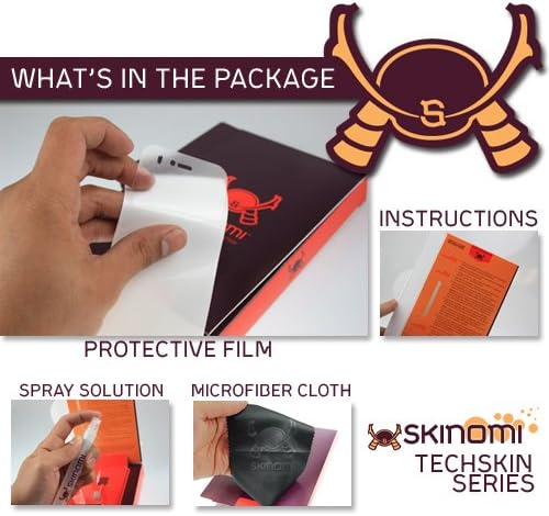 Skinomi גוף מלא מגן עור תואם ל- Acer Iconia Tab A510 TechSkin כיסוי מלא סרט HD Slue